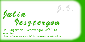 julia vesztergom business card